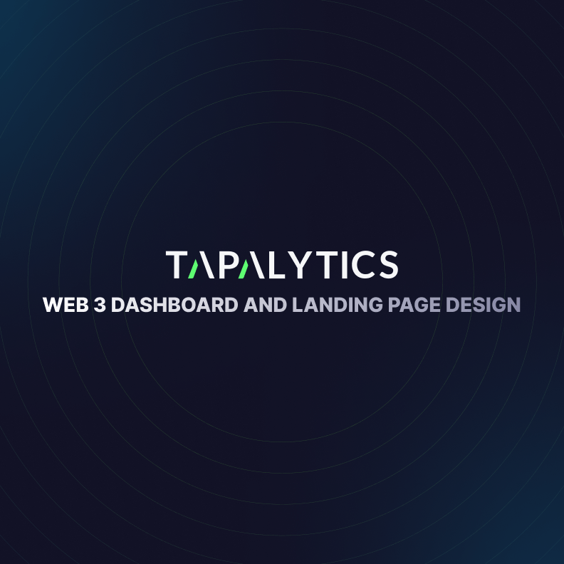 Tapalytics Token Analytics Dashboard mockup 1