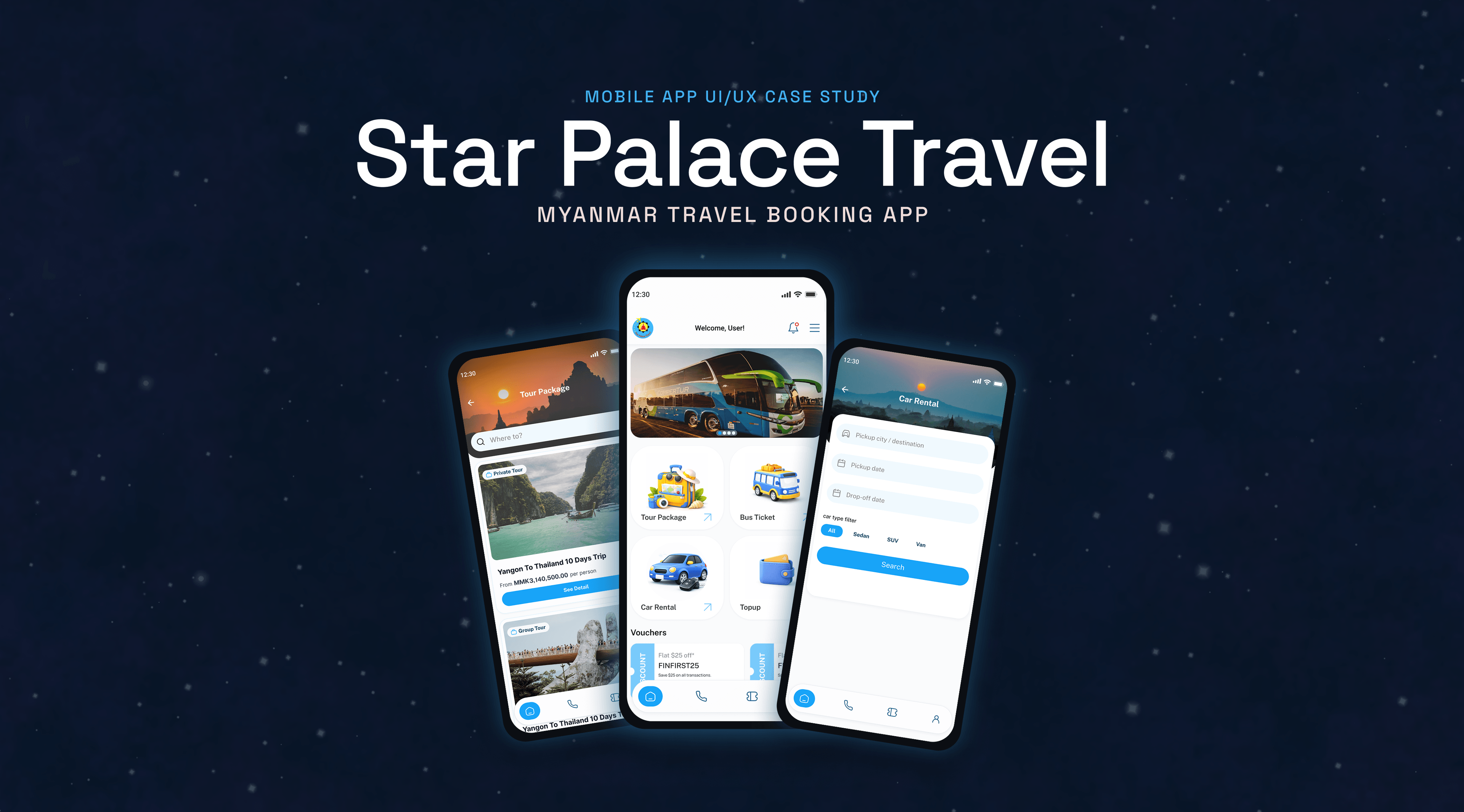 Star Palace Travel — Myanmar Travel Booking App